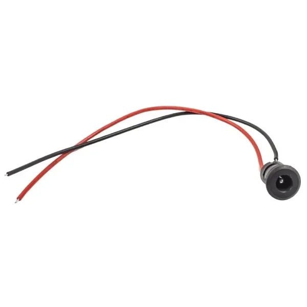 DC-022E 5,5x2,1mm Kablolu DC Jack Şasesi