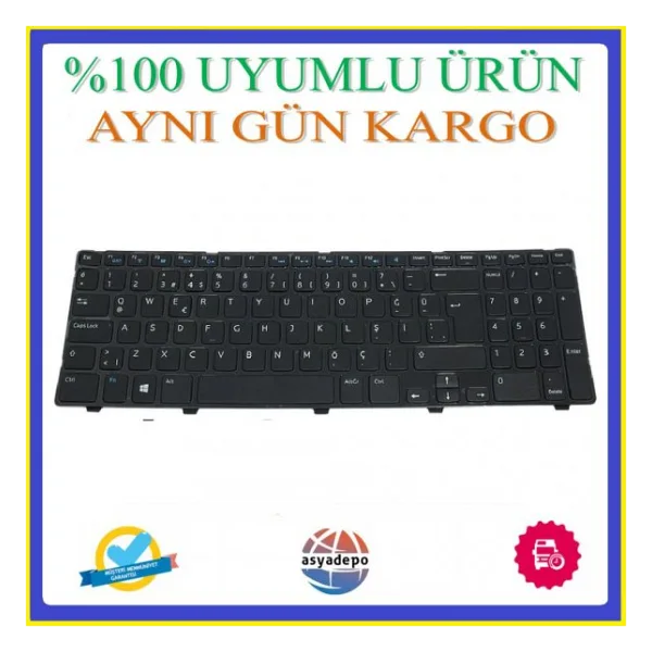 Dell Inspiron 15R 5521 Klavye Tuş Takımı Siyah Tr