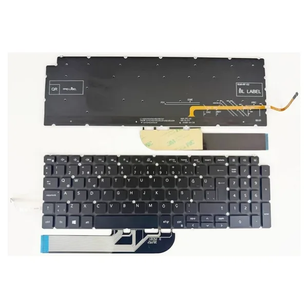 Dell Vostro 5501 5502 7500 7590 P102f İle Uyumlu Notebook Klavye - Siyah - Tr - Işıklı