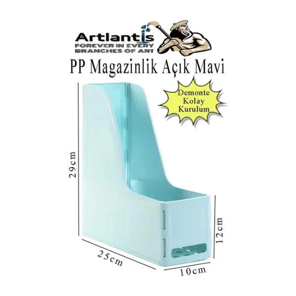 Demonte Plastik Magazinlik 1 Adet Plastik Kutu Klasörü Magazinlik A4 Dosya Ve Masa Düzenleyici Sınıf Ev Ofis