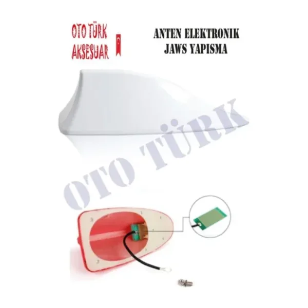 Elektronik Anten Beyaz Yüksek Çekim Gücü Jaws Balina Balık Sırtı