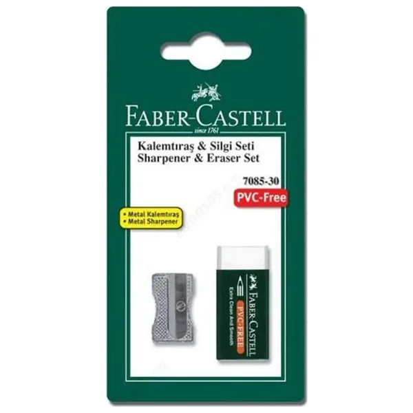 Faber-Castell Metal Kalemtıraş + Silgi Seti