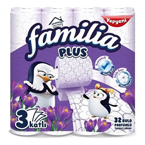 Familia Plus Parfümlü Tuvalet Kağıdı 2 x 32 Rulo