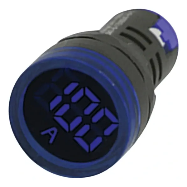 Gwest 22 AS-M 22mm AD-116 Serisi Akım Trafolu Mavi Ampermetre 0-100A