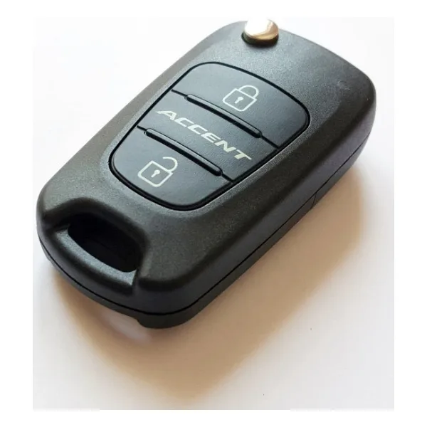 Hyundai Accent Yazılı Anahtar Kabı Kumanda Kabı Oto Anahtarlık Vidalı Logolu