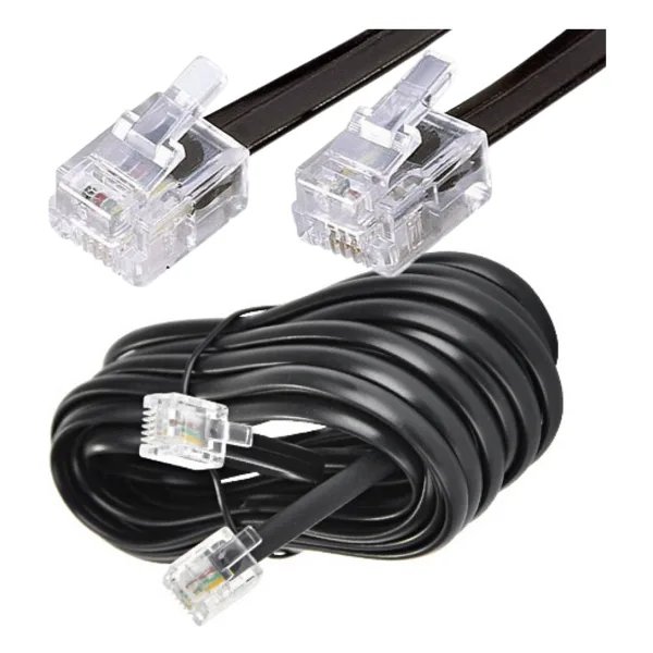 IRENIS ADSL, VDSL Modem Kablosu, 15 metre (Telefon RJ11 Hat Bağlantı Kablosu)