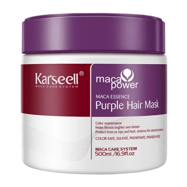 Karseell Maca Essence Renk Koruyucu Mor Saç Maskesi 500 ml