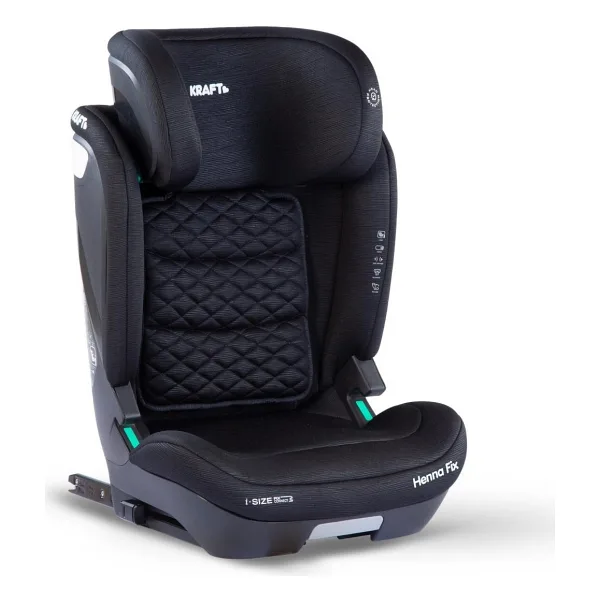 Kraft Henna Fix I-Size Siyah 15-36 kg Oto Koltuğu