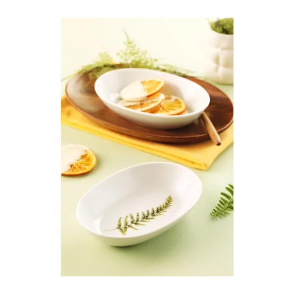 Kütahya Porselen Bellis 15 cm 2'li Kayık Tabak