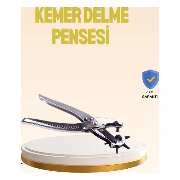 Mbb E-Ticaret Profesyonel Deri Delme Pensesi Döner Başlıklı Kemer Delici 6 Fonksiyonlu