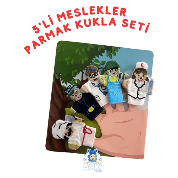 Meslekler Parmak Kukla Seti 5li