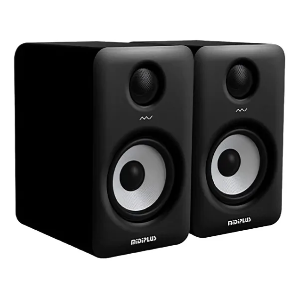 MIDIPLUS MI5 II Bluetooth Black Çift 2x 35W 5'' 2-Yollu Bluetooth Aktif Stüdyo Referans & DJ Monitörü Hoparlörü