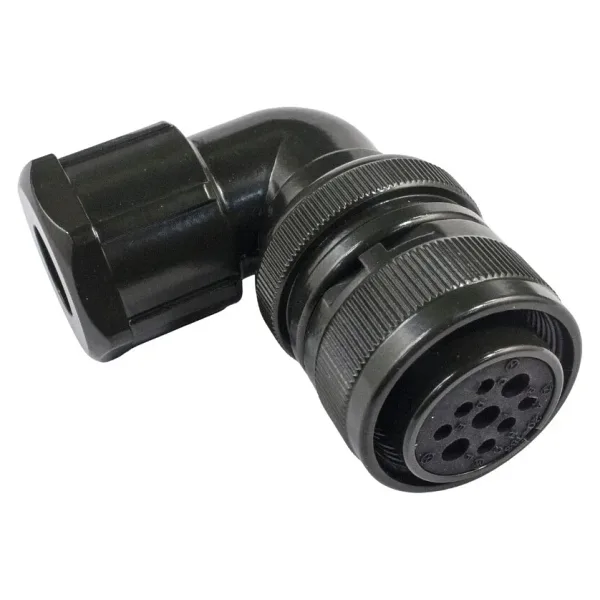 MS-3108A 9-Pin 20-18 Dirsek Tip Su Geçirmez Konnektör