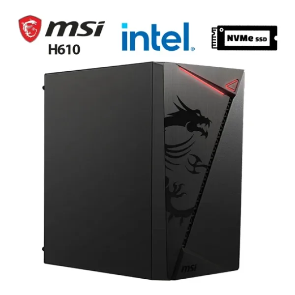 MSI SHIELD X5 i7 14700F 16GB Ram 512GB M.2 NVMe SSD 2GB GT610 Ekran Kartı Masaüstü Ofis Bilgisayarı