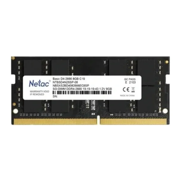 Netac 8 GB 2666 MHz DDR4 CL19 SODIMM NTBSD4N26SP/08 Ram