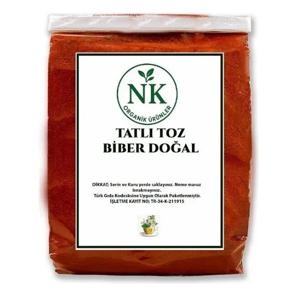 Nk Organik Tatlı Toz Biber Doğal 1kg - 1 Adet