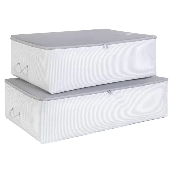 Ocean Home Textile 2li Gri Renk Stuff & Things Baza Altı Hurç Set