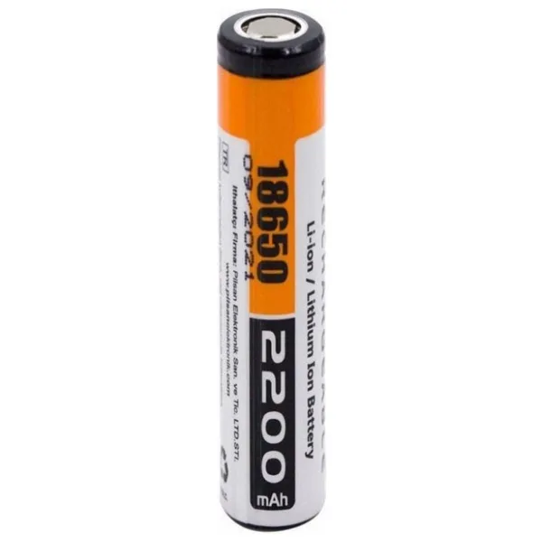 ORION 18650 Şarj Edilebilir Li-Ion Pil 2200 mAh 3.7V Yüksek Performanslı Pil Tipi