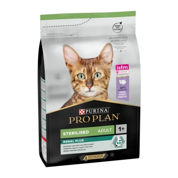 Pro Plan Renal Plus Sterilised Hindili ve Tavuklu Kısırlaştırılmış 3 kg Yetişkin Kedi Maması