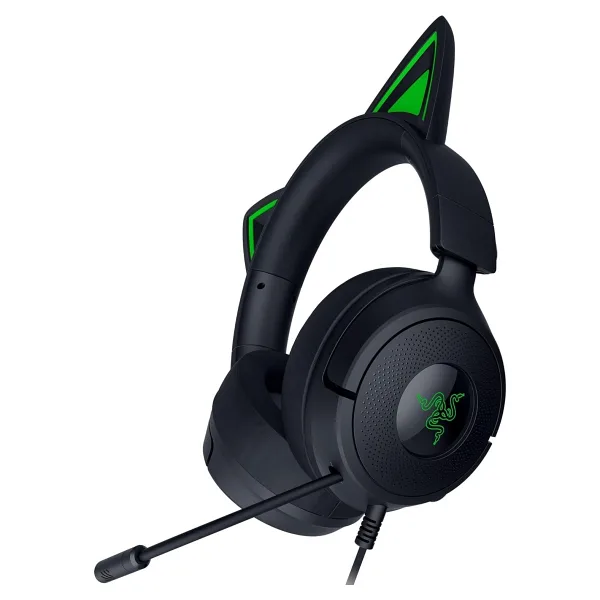 Razer Kraken Kitty V3 x - Oyun Için Kablolu Kitty Kulaklık - Ikonik Kitty Kulakları - 270 G Hafif -