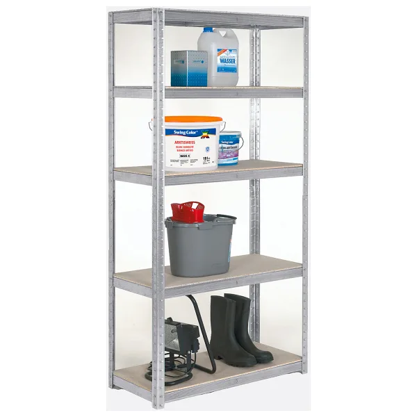 Regalux 5 Katlı Metal Raf Gri 90x40x180 cm