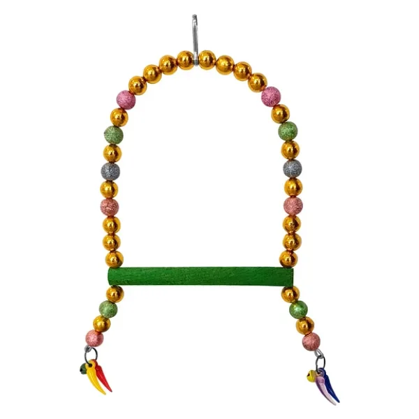 Renkli Boncuklu Ve Parlak Taşlı Kuşu Salıncağı 10-16 cm