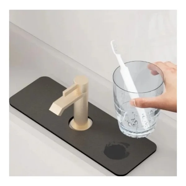Renklime Su Emici Sihirli Lavabo Kenar Matı