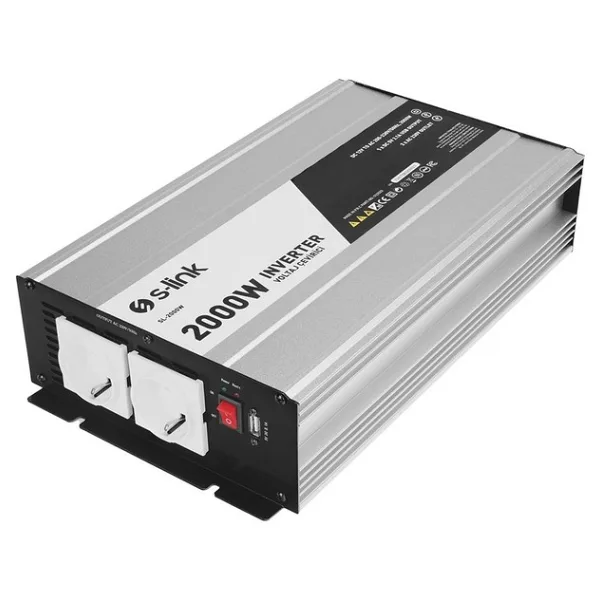 S-Link SL-2000W 2000W DC12V-AC230V Inverter - Çok Renkli