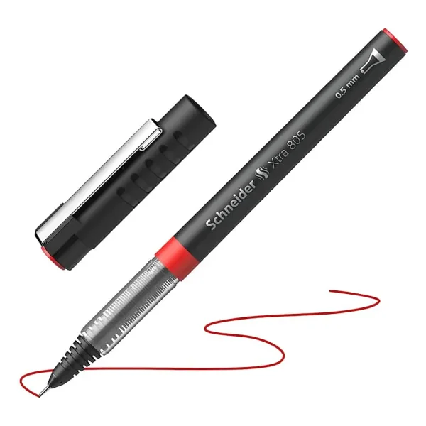 Schneider XTRA 805 0.5 mm Kırmızı İğne Uçlu Roller Kalem