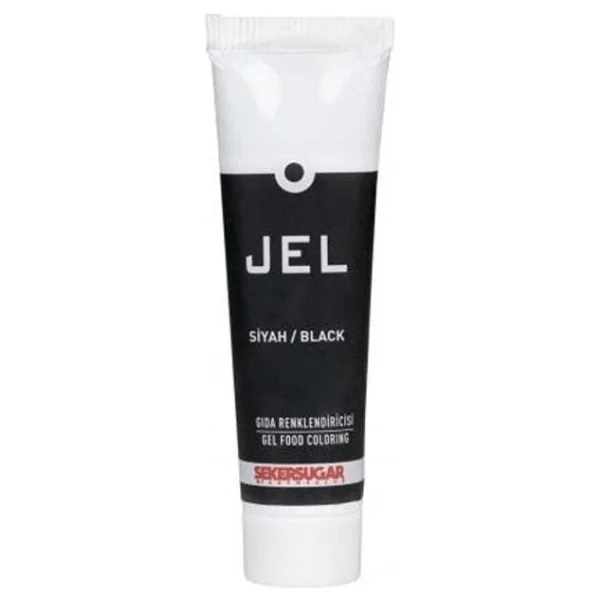 ŞEKER & SUGAR Yenilebilir Jel Gıda Boyası 100 Ml Siyah