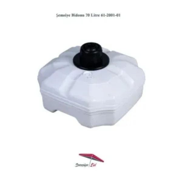 Şemsiye Evi Plastik Şemsiye Bidonu 70 Litre Su 90 Kg Kum 61-2001-01