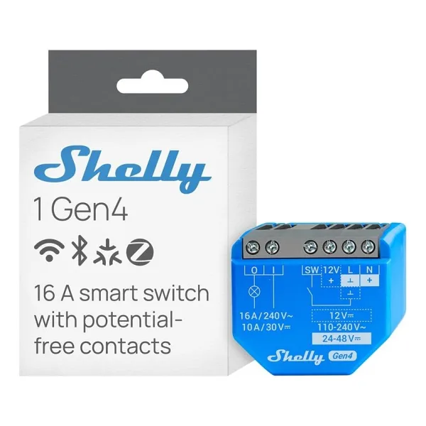 Shelly 1 Gen4 Wi-Fi Akıllı Röle