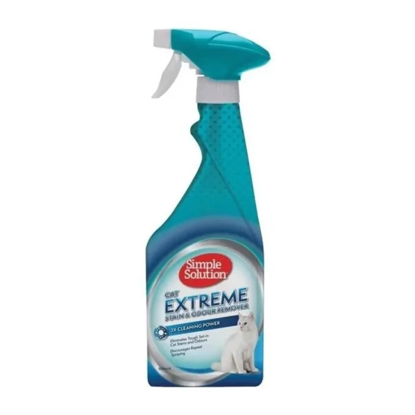 Simple Solution Extreme 3 Kat Etkili 500 ml Kediler için Leke ve Koku Giderici Sprey