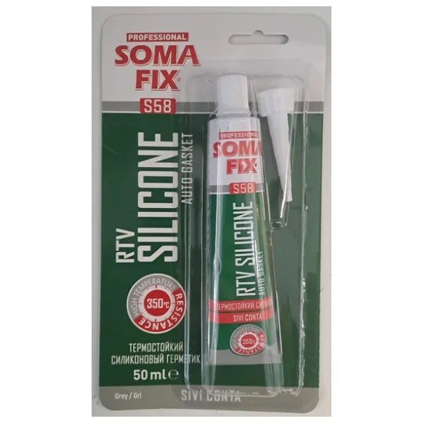 Somafix Rtv Yüksek Isı Silikonu Sıvı Conta 50 Ml Gri S58