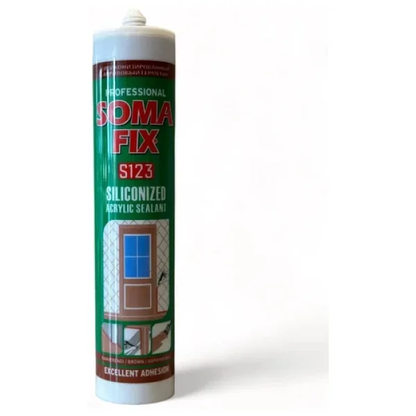 Somafix S123 310 ml Akrilik Silikonize Kahverengi Mastik