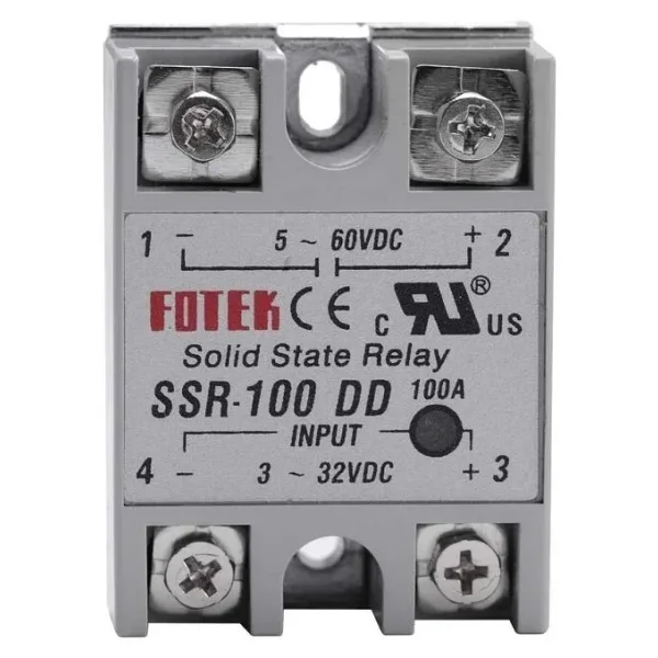 SSR-100DD Solid State Röle 100A - 3-32VDC Giriş 5-60VDC Çıkış