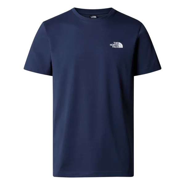 The North Face Simple Dome NF0A87NG8K21 Lacivert Kısa Kollu Bisiklet Yaka Erkek Tişört