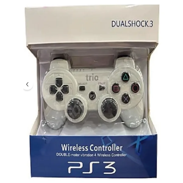 Trio TR903 (Beyaz) DUALSHOCK.3 PS3 Kablosuz Titreşimli Oyun Kolu