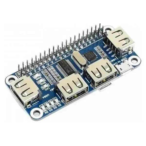Waveshare 4 Port USB HUB HAT for Raspberry Pi