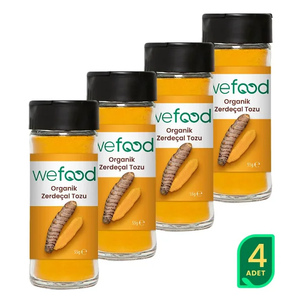 Wefood Organik Zerdeçal Tozu 55 gr 4'lü