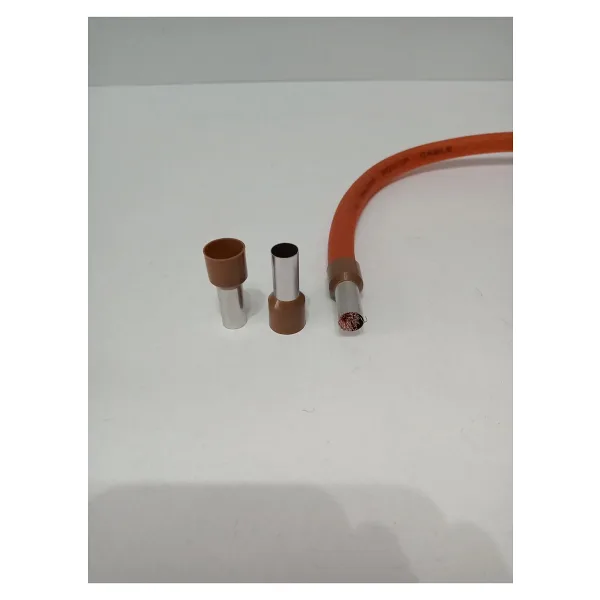 YSN 4ga Yalıtımlı Amfi Kablosu Ucu - 25 Mm Izoleli Kablo Ucu - 4ga Yüksük - 2 Adet