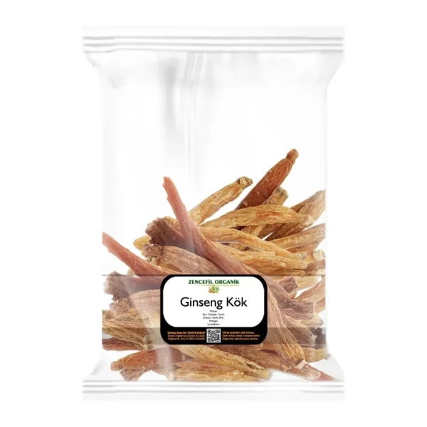 Zencefil Organik Kırmızı Ginseng Kök 50 Gr. Orijinal Saf Kırmızı Kore Ginseng Kökü