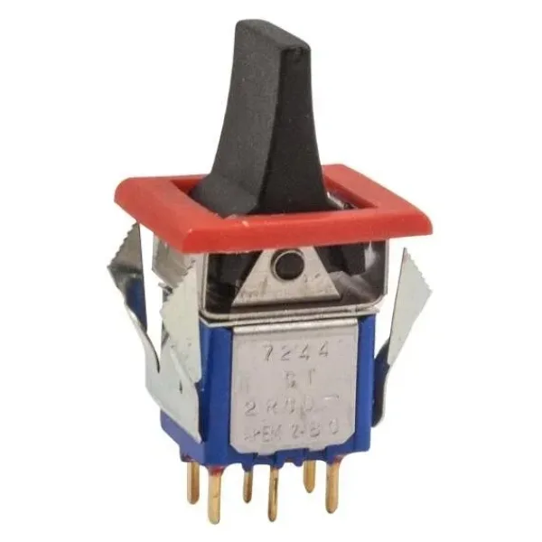 7244 ON-OFF-ON Yaylı 6-Pin Toggle Switch