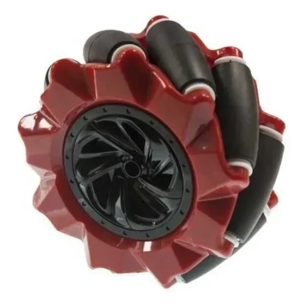 80mm Kırmızı Omni Mecanum Tekerlek - Sağ