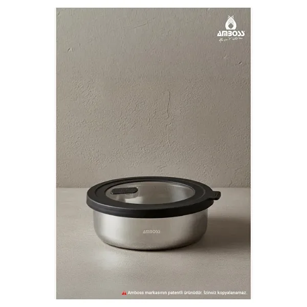 Amboss Nova 16 cm Çelik Saklama Kabı