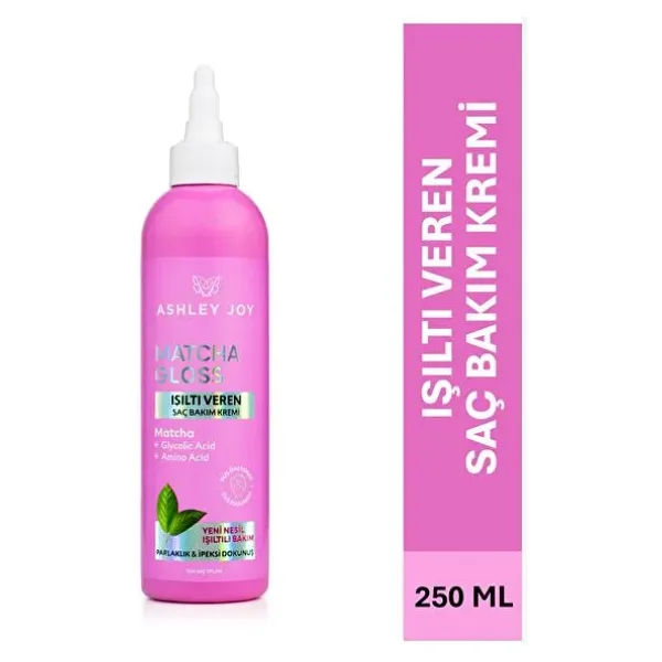 Ashley Joy Matcha Gloss Glikolik Asit Içeren Işıltı ve Parlaklık Veren Saç Kremi