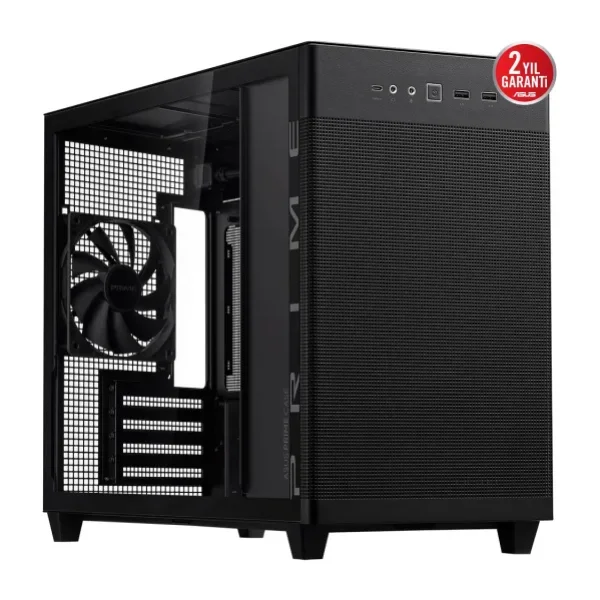 Asus Prime AP201 Mesh Fanlı Siyah Micro ATX Bilgisayar Kasası