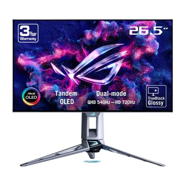 Asus ROG Swift OLED PG27AQWP-W 26.5" 0.02 ms 2K 540 Hz - HD 720 Hz Pivot OLED Oyuncu Monitörü