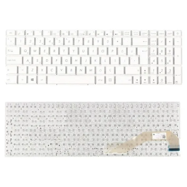 Asus X540UB-GO357T X540UB-GO082 Klavyesi - Beyaz - TR