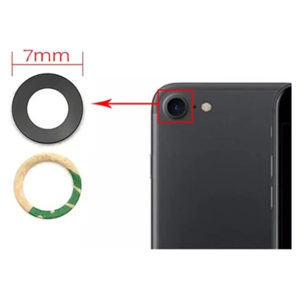 AXYA İphone 7 Uyumlu Kamera Lensi Kamera Camı
